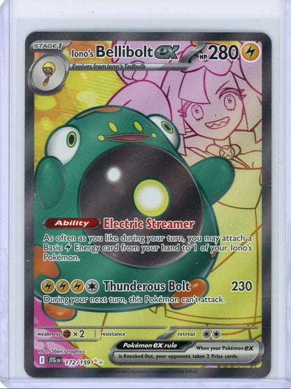 Iono's Bellibolt EX Pokémon Journey Together Illustration Rare #172/159