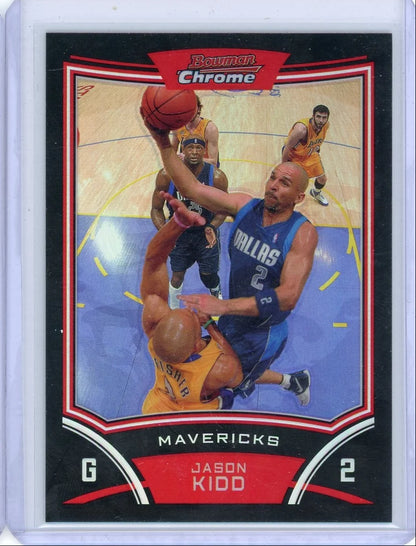 Jason Kidd 2008 Bowman Chrome refractor #'d 375/499
