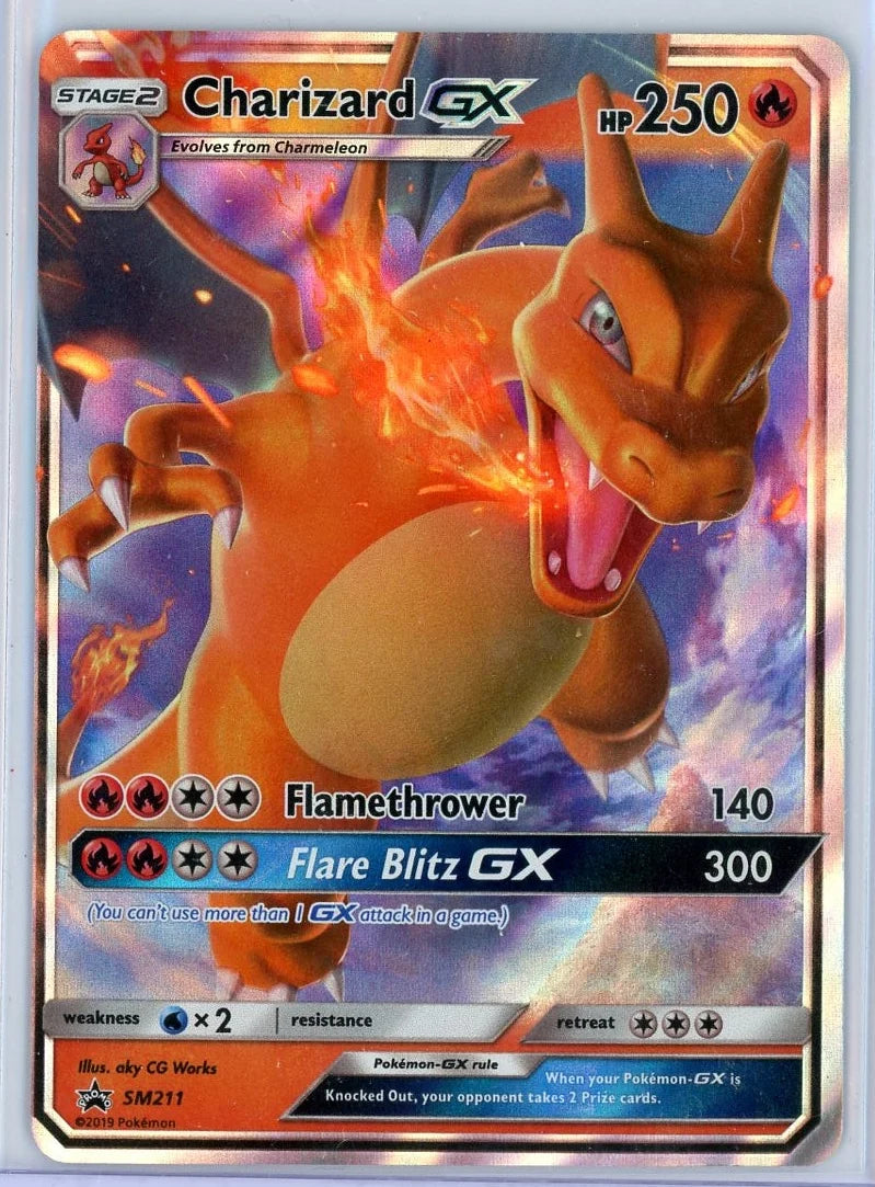 Charizard GX Pokémon Sun & Moon Black Star Promo #SM211