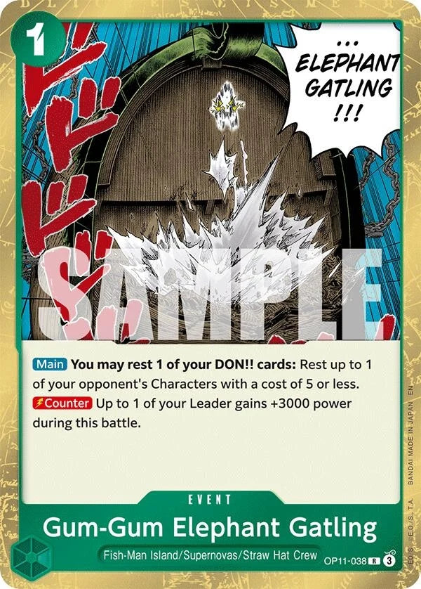Gum-Gum Elephant Gatling (OP11-038) (A Fist of Divine Speed) (OP11)