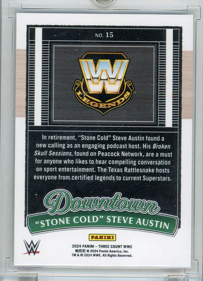 "Stone Cold" Steve Austin 2024 Panini Three Count Downtown SSP