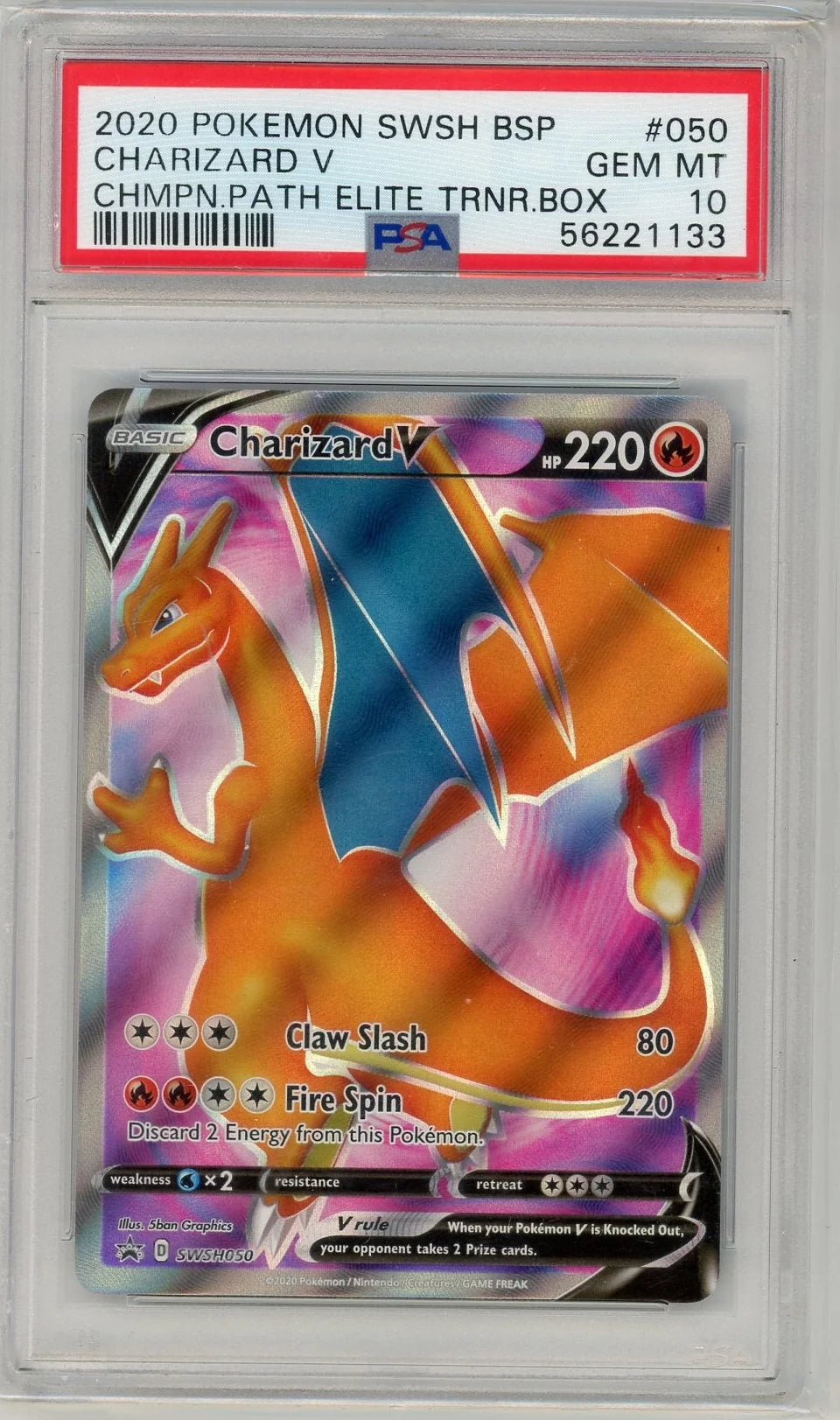 Charizard V 2020 Pokémon Champions Path #SWSH050 PSA 10