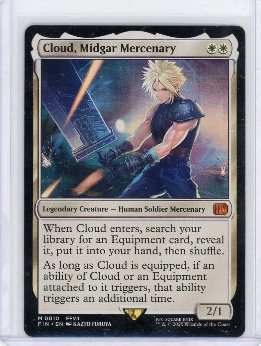 Cloud, Midgar Mercenary Magic the Gathering Final Fantasy #0010