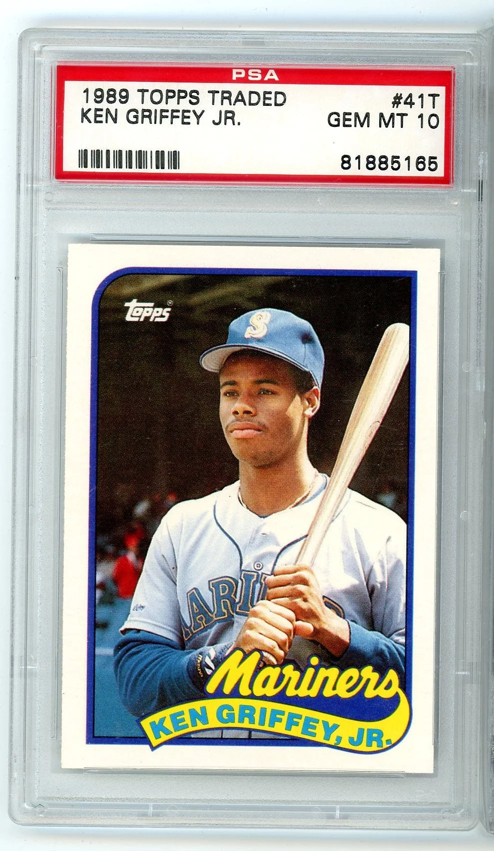 Ken Griffey Jr. 1989 Topps Traded RC PSA 10