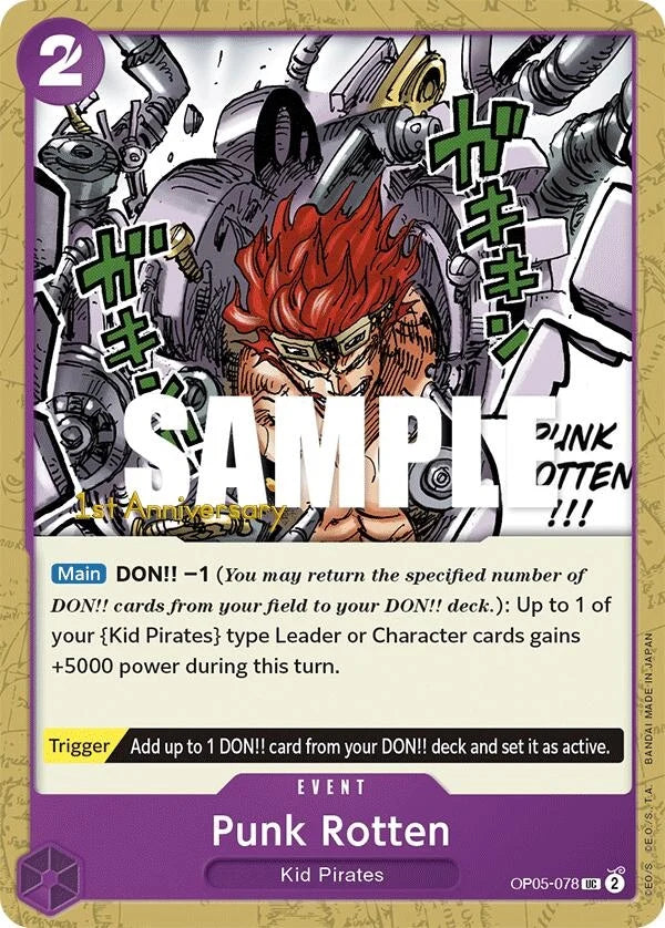 Punk Rotten (OP05-078) (Awakening of the New Era: 1st Anniversary Tournament Cards) (OP05 ANN)