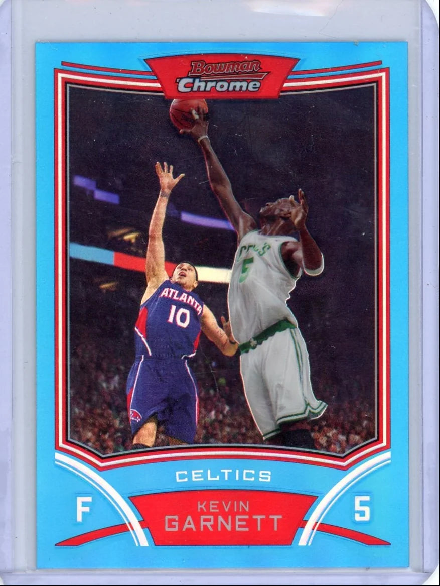 Kevin Garnett 2008 Bowman Chrome blue refractor #'d 43/99