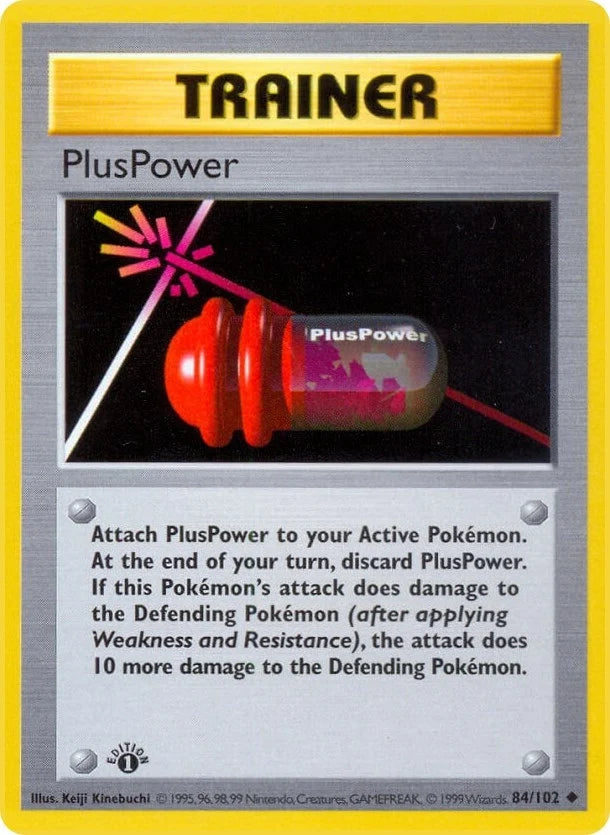 PlusPower (084/102) (Base Set (Shadowless)) (BSS)