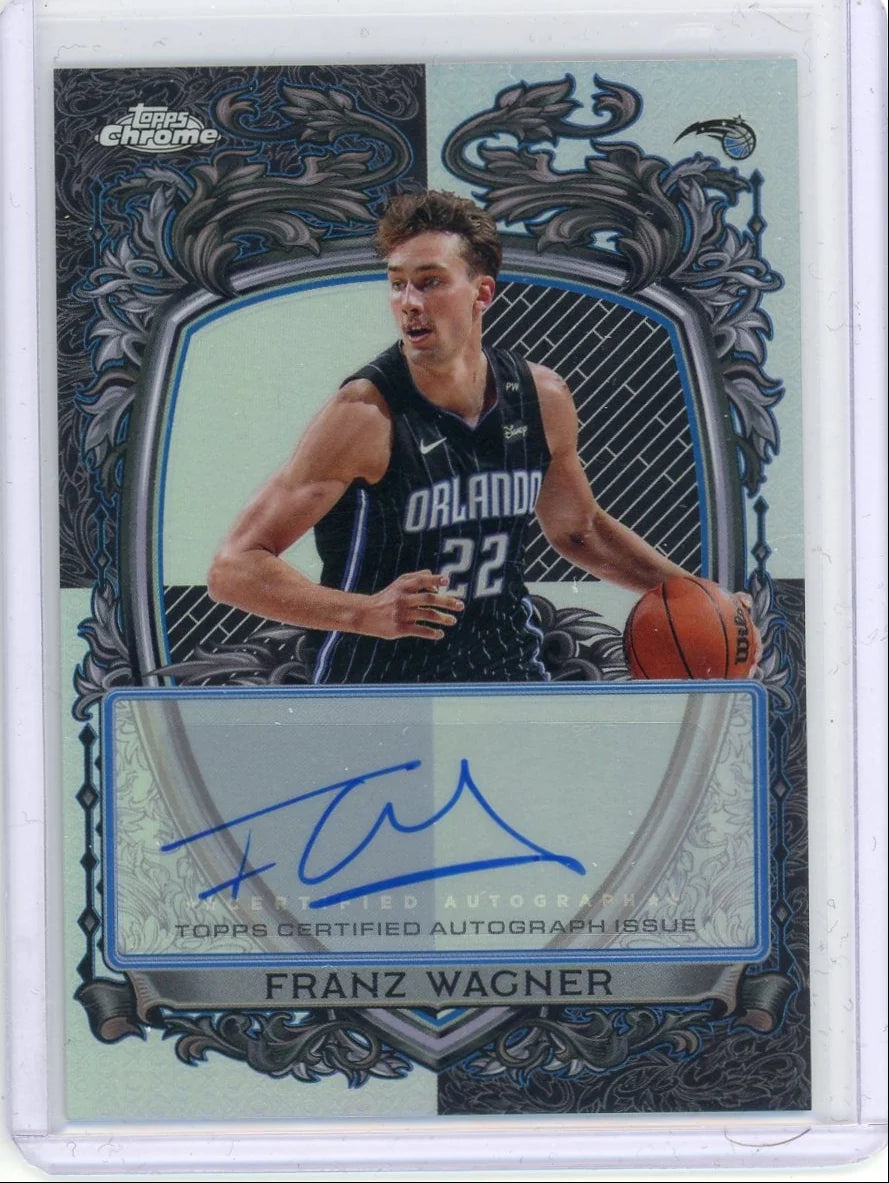 Franz Wagner 2025 Topps Chrome Signature Style Refractor Auto
