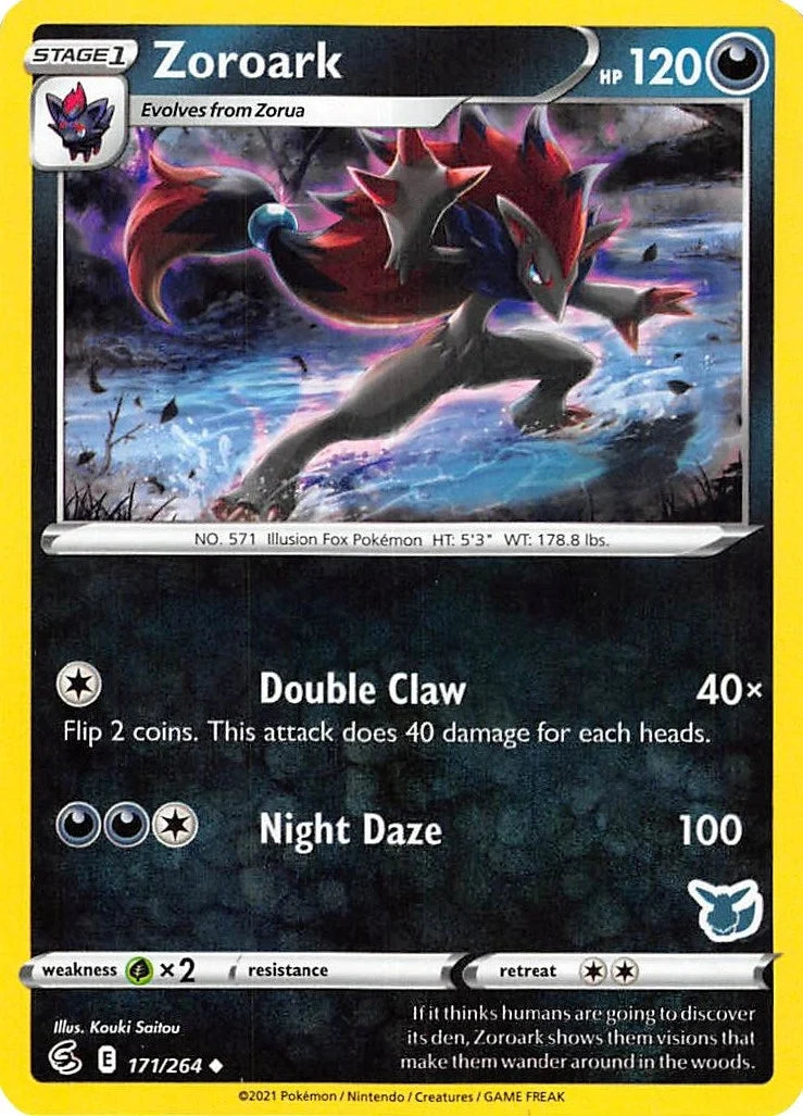 Zoroark - 171/264 (Eevee Stamped) (171/264) (Battle Academy 2022) (BA22)