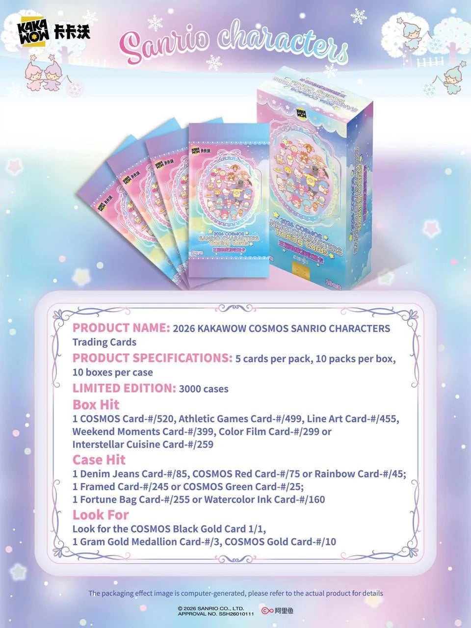 2026 Kakawow Cosmos Sanrio Characters Hobby Box