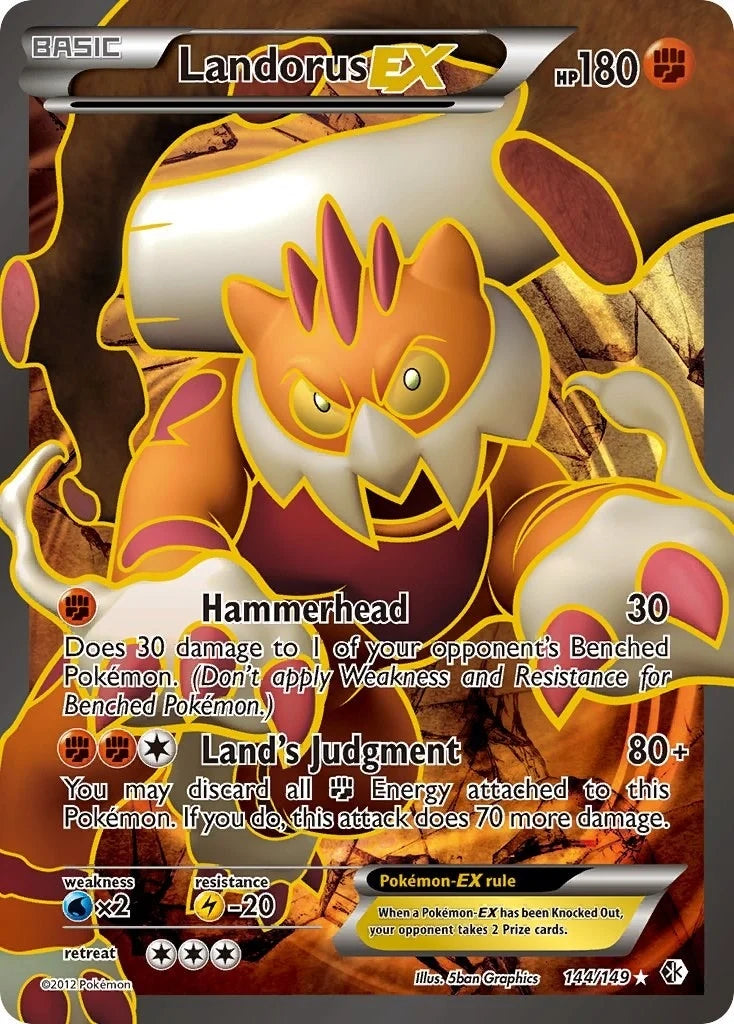 Landorus EX (144 Full Art) (144/149) (Boundaries Crossed) (BCR)
