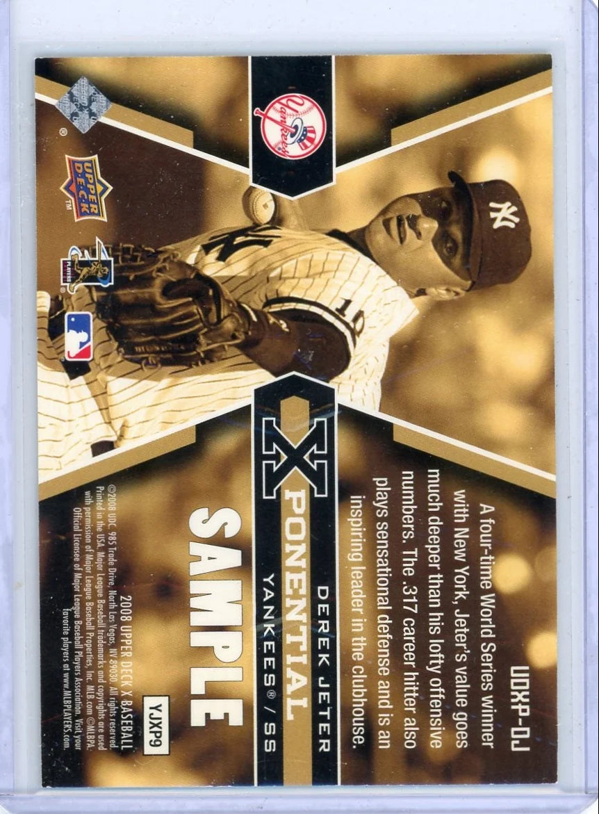 Derek Jeter 2008 Upper Deck X Sample