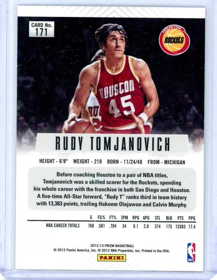 Rudy Tomjanovich 2012-13 Panini Prizm Silver Prizm