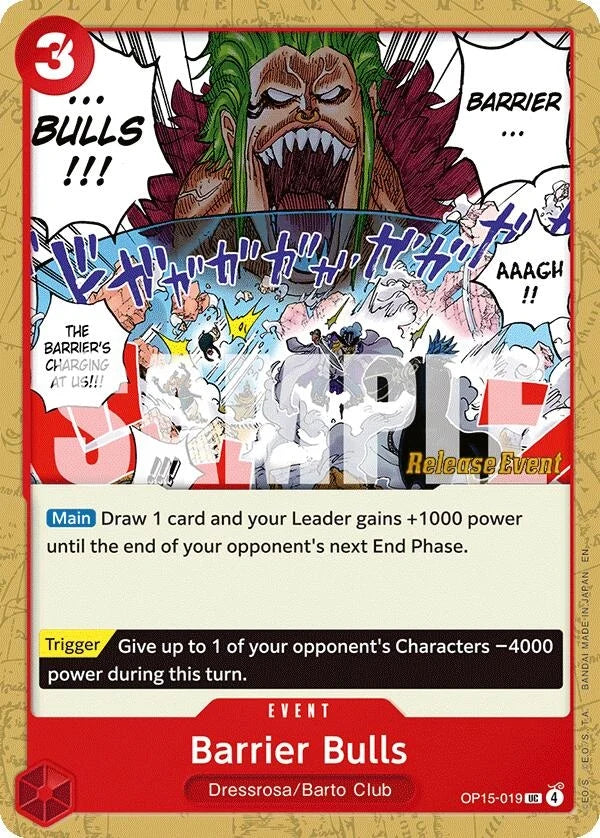 Barrier Bulls (OP15-019) (Adventure on Kami's Island Release Event Cards) (OP15 RE)