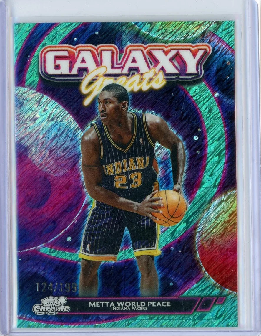 2025-2026 Metta World Peace Topps Cosmic Chrome #GG-31 Galaxy Greats /199