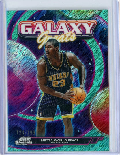 2025-2026 Metta World Peace Topps Cosmic Chrome #GG-31 Galaxy Greats /199