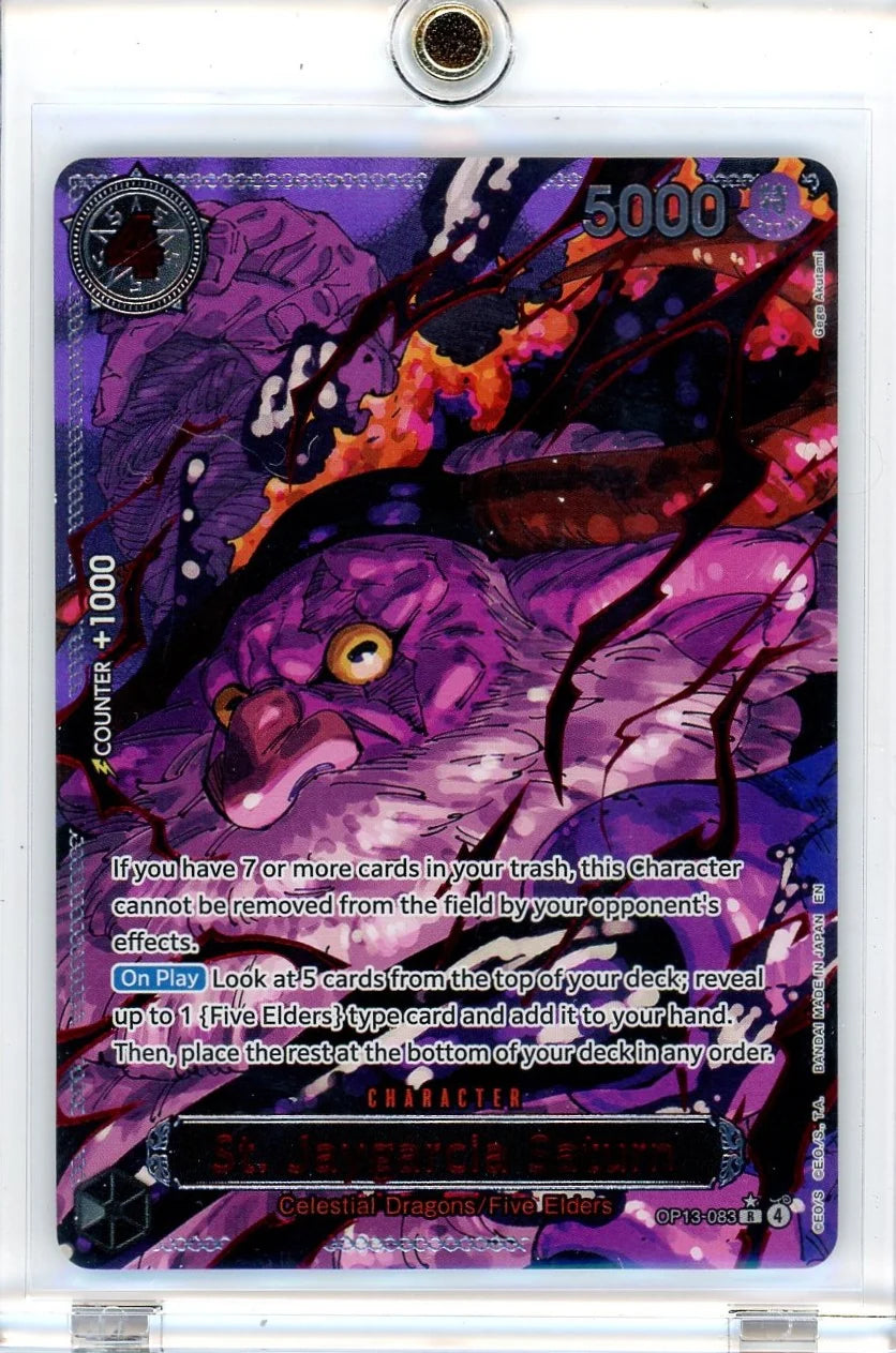 St. Jaygarcia Saturn One Piece Carrying On His Will Rare Parallel #OP13-083