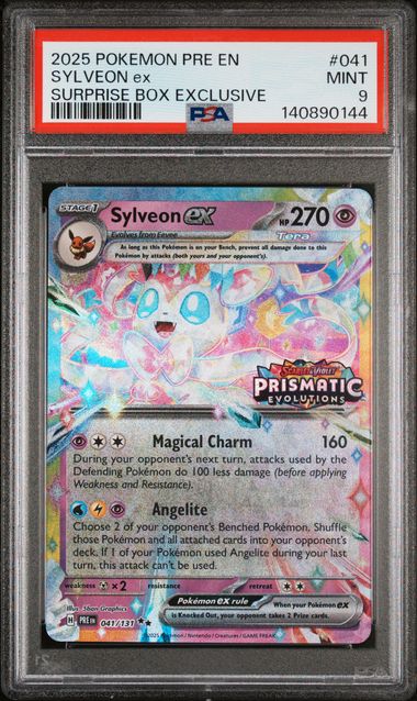 Sylveon 2025 Pokémon Suprise Box Exclusive #041/131 PSA 9