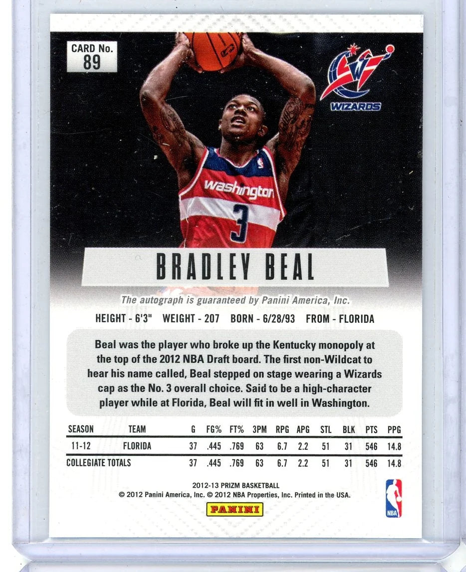 Bradley Beal 2012-13 Panini Prizm autograph