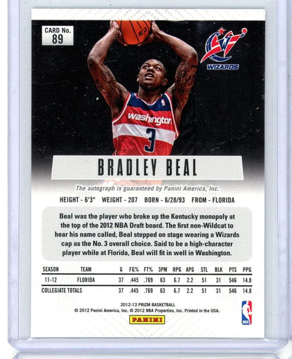 Bradley Beal 2012-13 Panini Prizm autograph