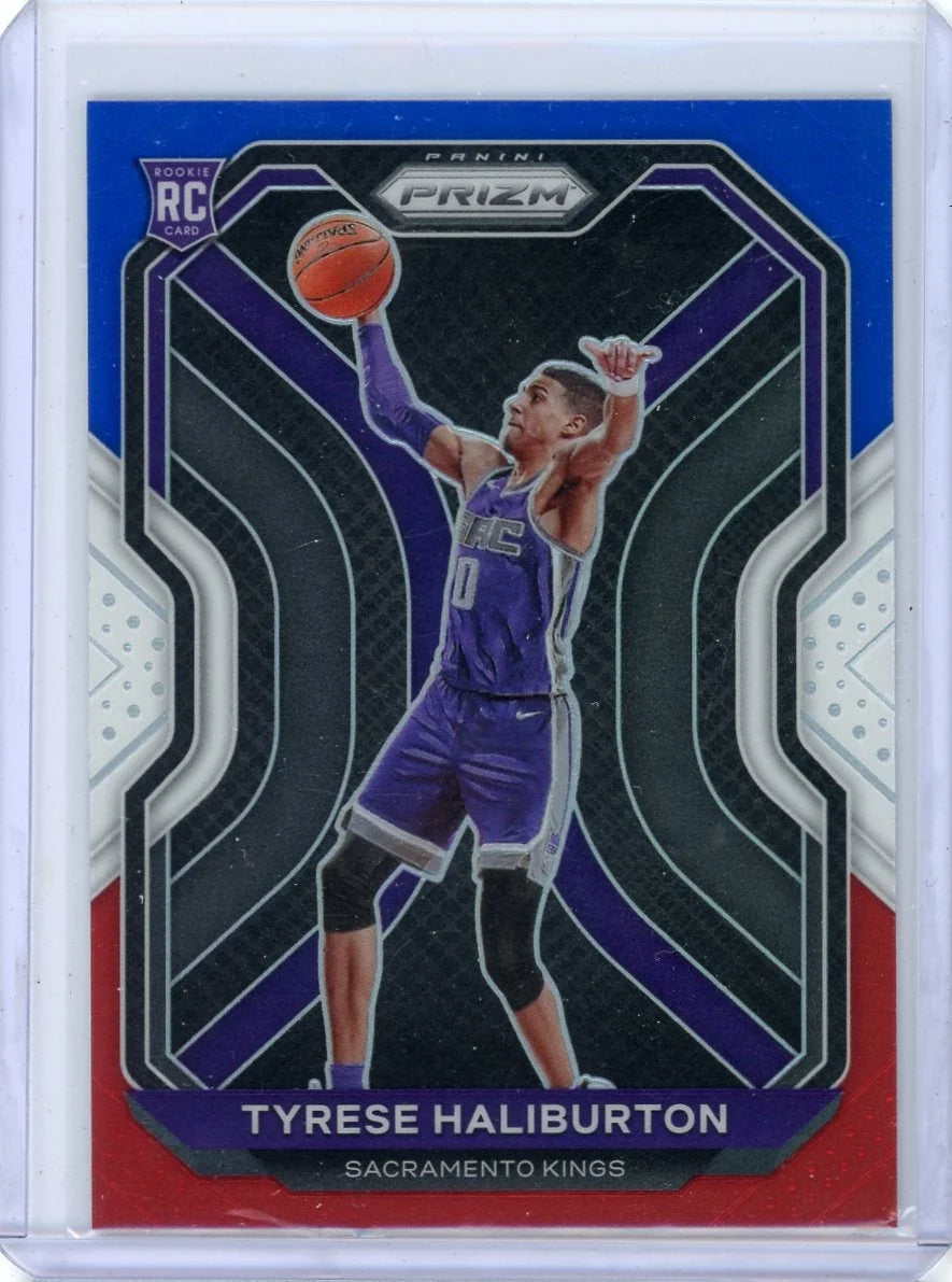 Tyrese Haliburton 2020-21 Panini Prizm Red White & Blue Prizm RC