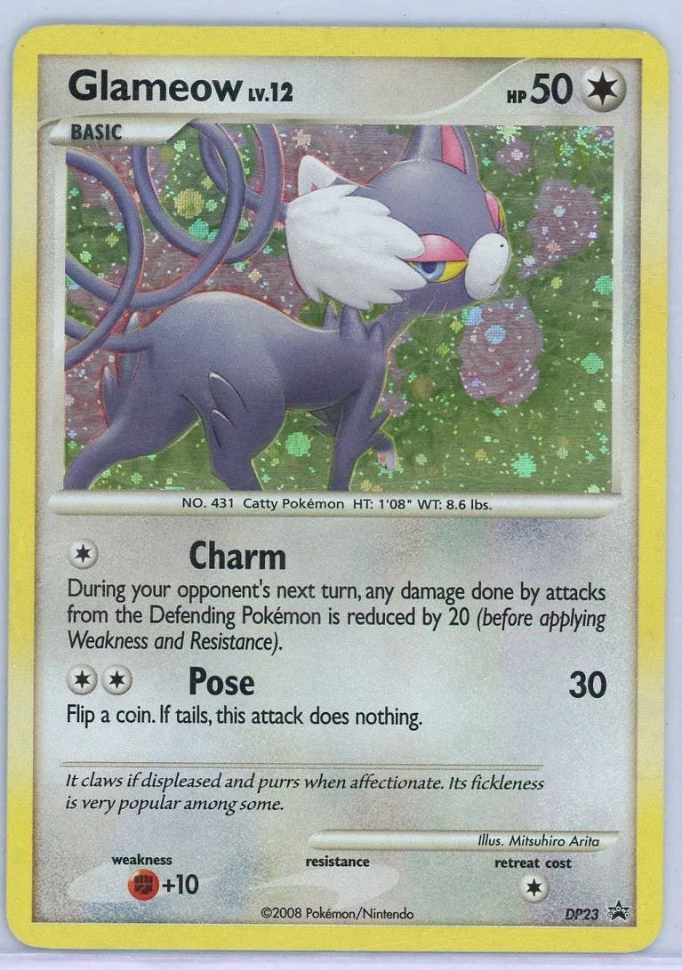 Glameow 2008 Pokemon Black Star Promo #DP23