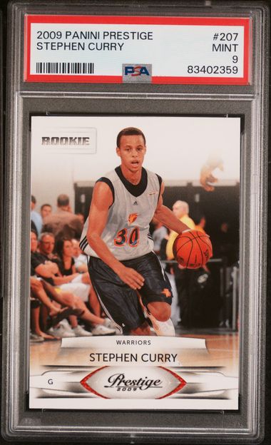 Stephen Curry 2009 Panini Prestige Rookie PSA 9