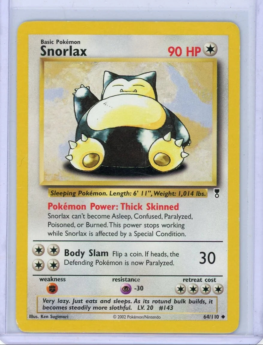 Snorlax 2002 Pokemon Legendary Collection non-holo #64/110