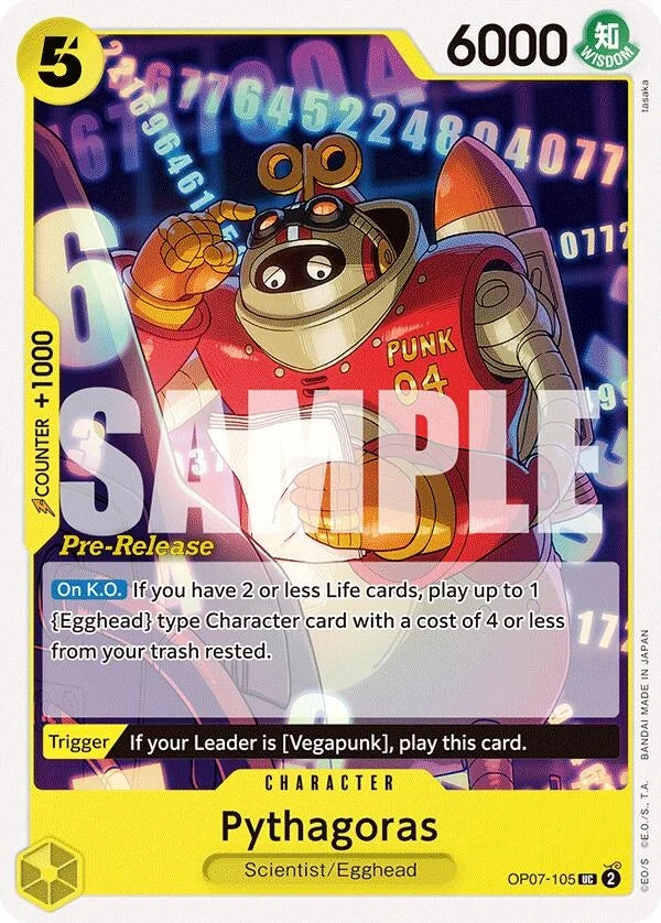 Pythagoras (OP07-105) (500 Years in the Future Pre-Release Cards) (OP07 PRE)