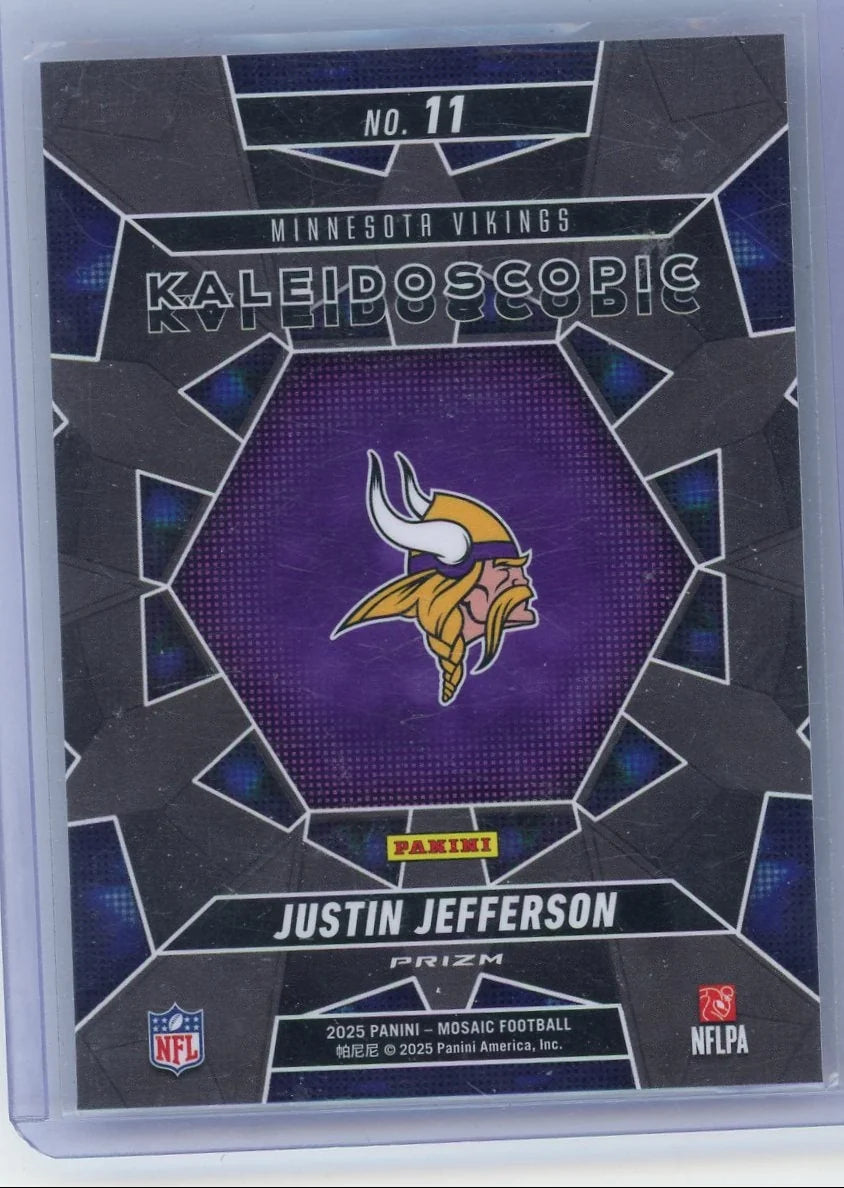 Justin Jefferson 2025 Panini Mosaic Kaleidoscope Prizm SSP