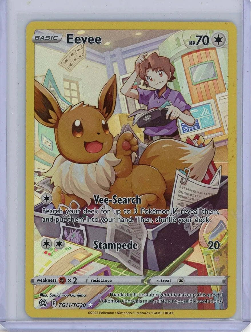 Eevee Pokémon Brilliant Stars Trainer Gallery Full-Art #TG11/TG30 LP