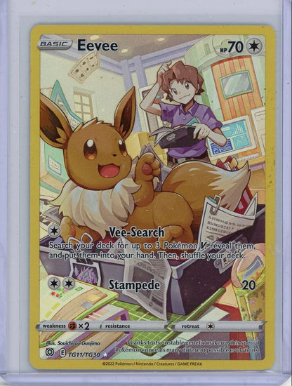 Eevee Pokémon Brilliant Stars Trainer Gallery Full-Art #TG11/TG30 LP