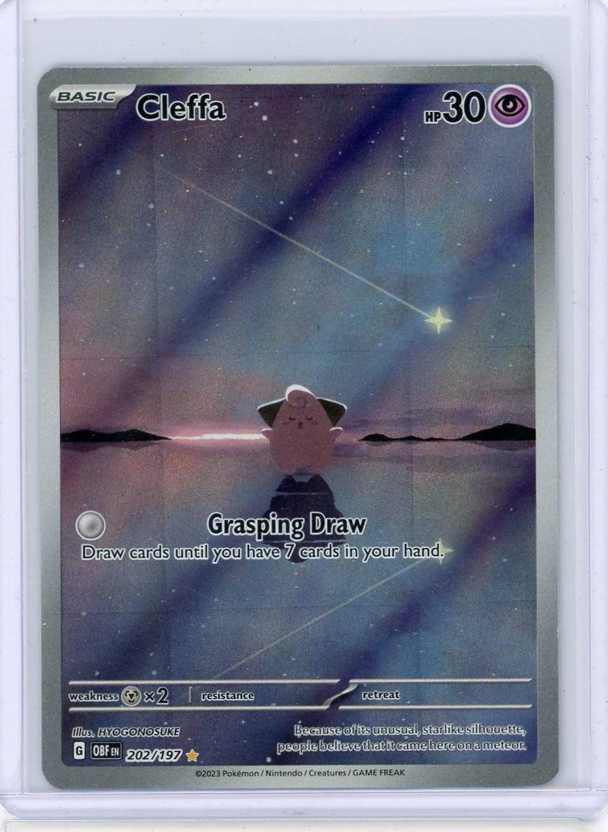 Cleffa 2023 Pokémon Obsidian Flames #202/197