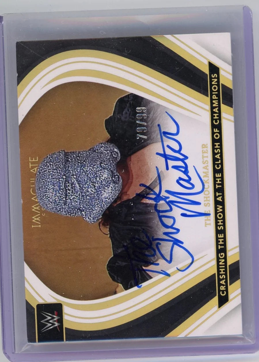 The Shockmaster 2023 Panini Immaculate Moments Autograph #'d 79/99