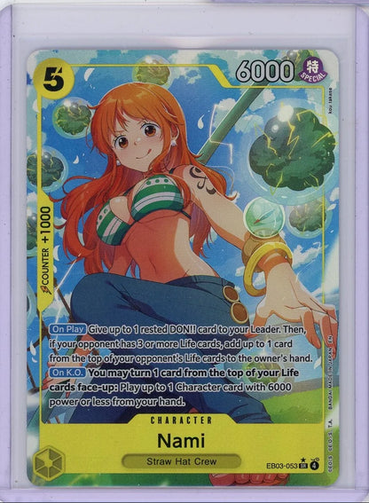 Nami One Piece Super Rare Alternate Art #EB03-053