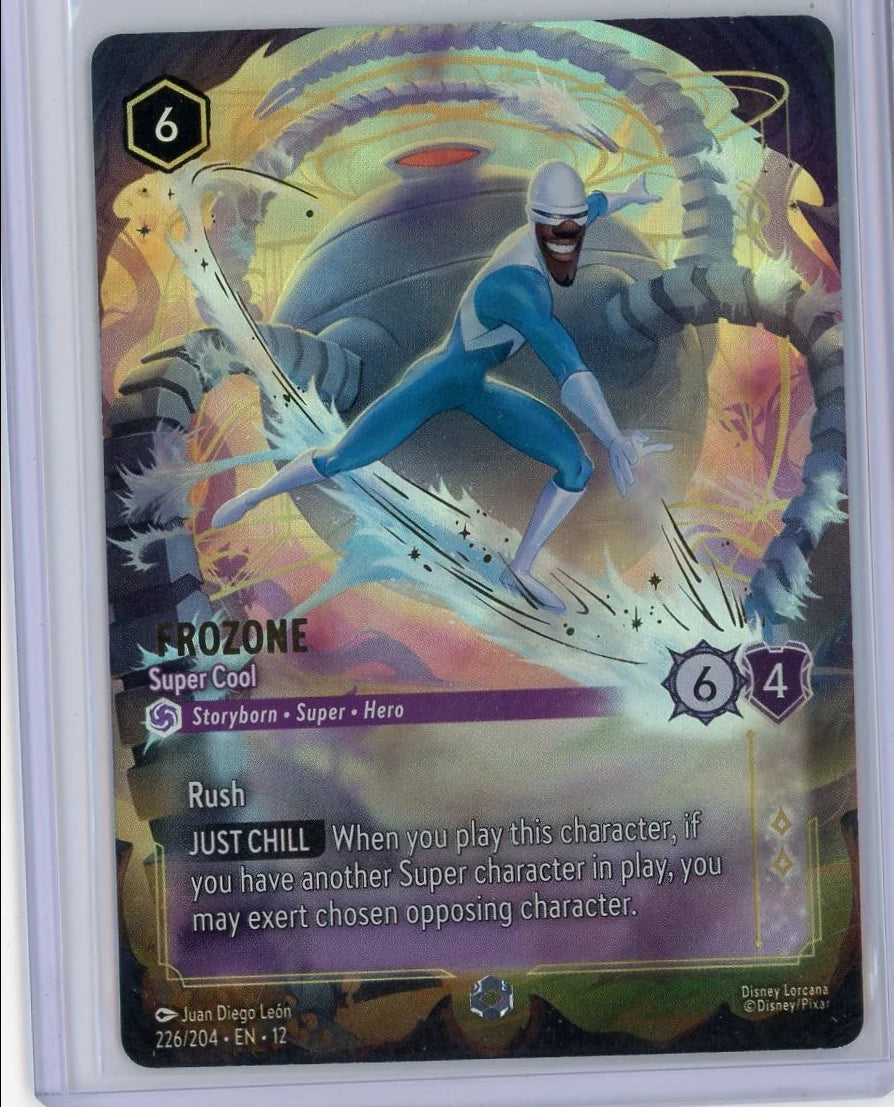 Frozone Super Cool Disney Lorcana Wilds Unknown Enchanted #226/204