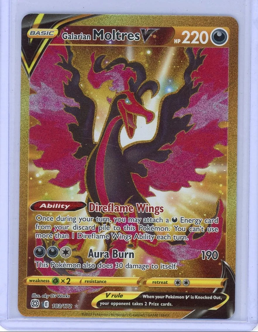Galarian Moltres V Pokémon Brilliant Stars #183/172