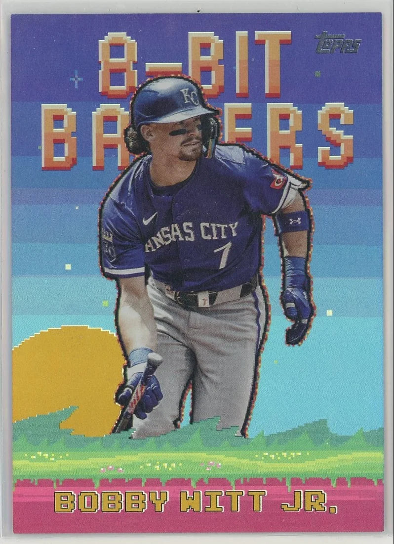 Bobby Witt Jr. 2025 Topps 8-bit Ballers gold foil #'d 33/50