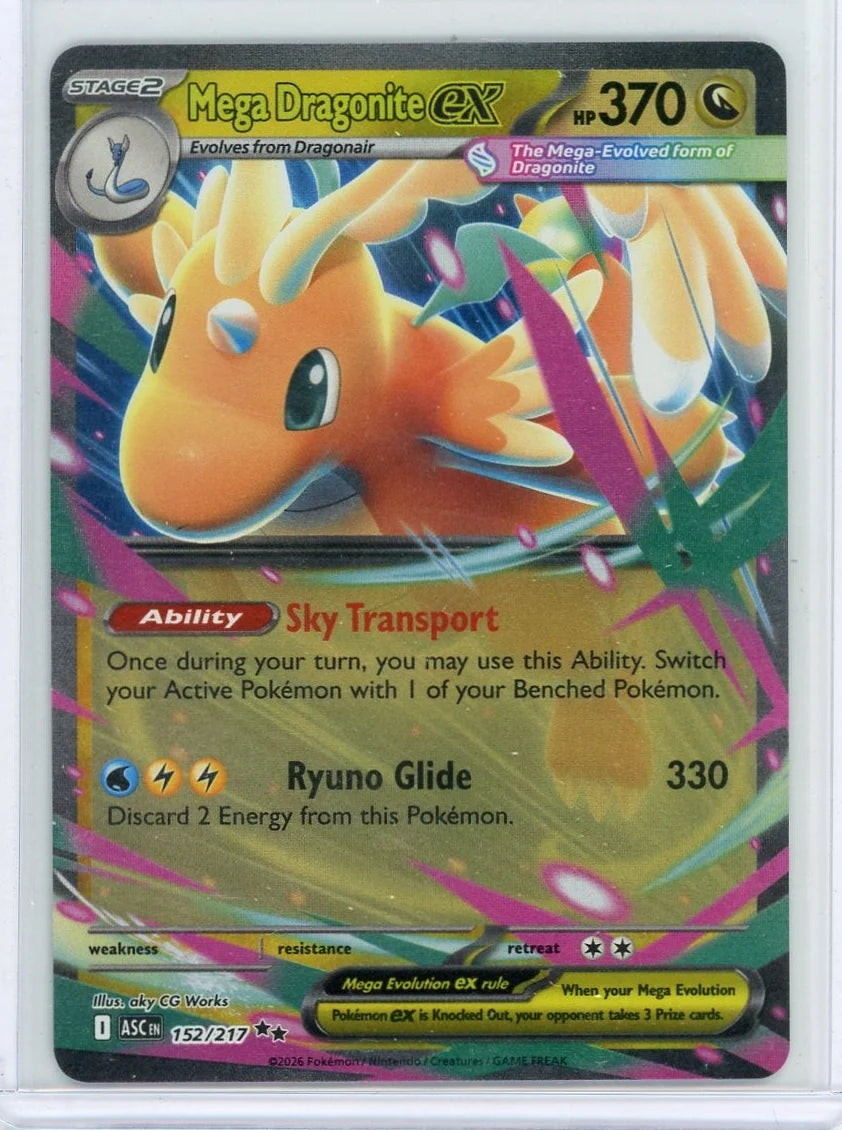 Mega Dragonite ex Pokémon Ascended Heroes Double Rare #152/217
