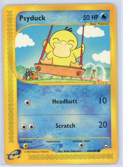 Psyduck 2002 Pokémon Aquapolis non holo #104/147 MP/HP