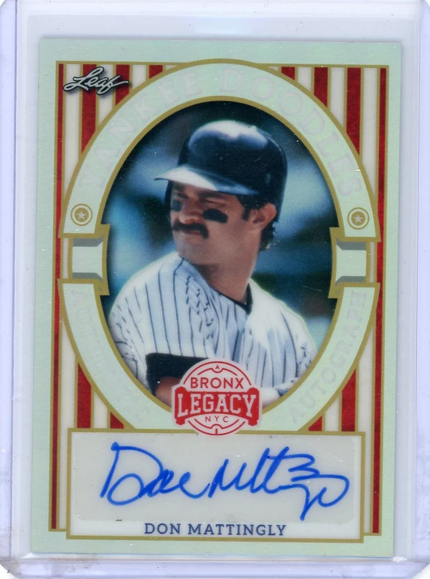 Don Mattingly 2024 Leaf Bronx Legacy Yankee Doodles autograph #'d 16/35