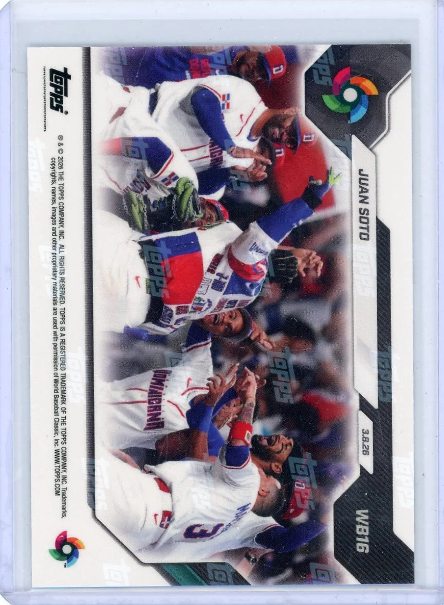 Juan Soto 2026 Topps Now World Baseball Classic 'Let Me Hit'