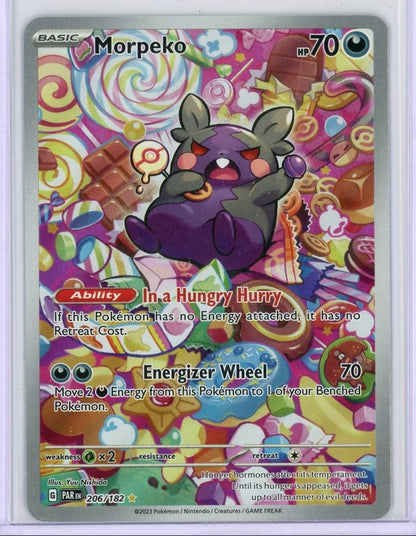 Morpeko Pokémon Paradox Rift Illustration Rare #206/182