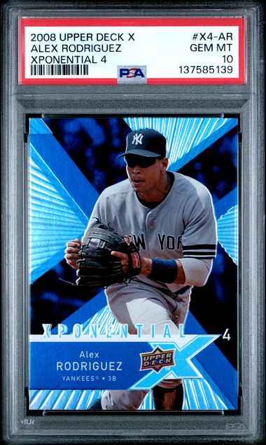 Alex Rodriguez 2008 Upper Deck XPonential 4 PSA 10