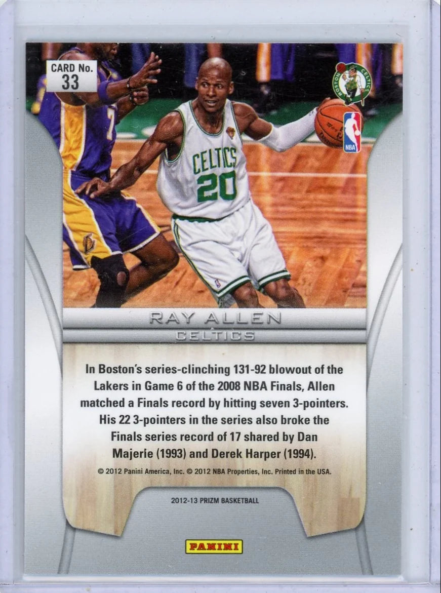 Ray Allen 2012-13 Panini Prizm Finalists silver prizm