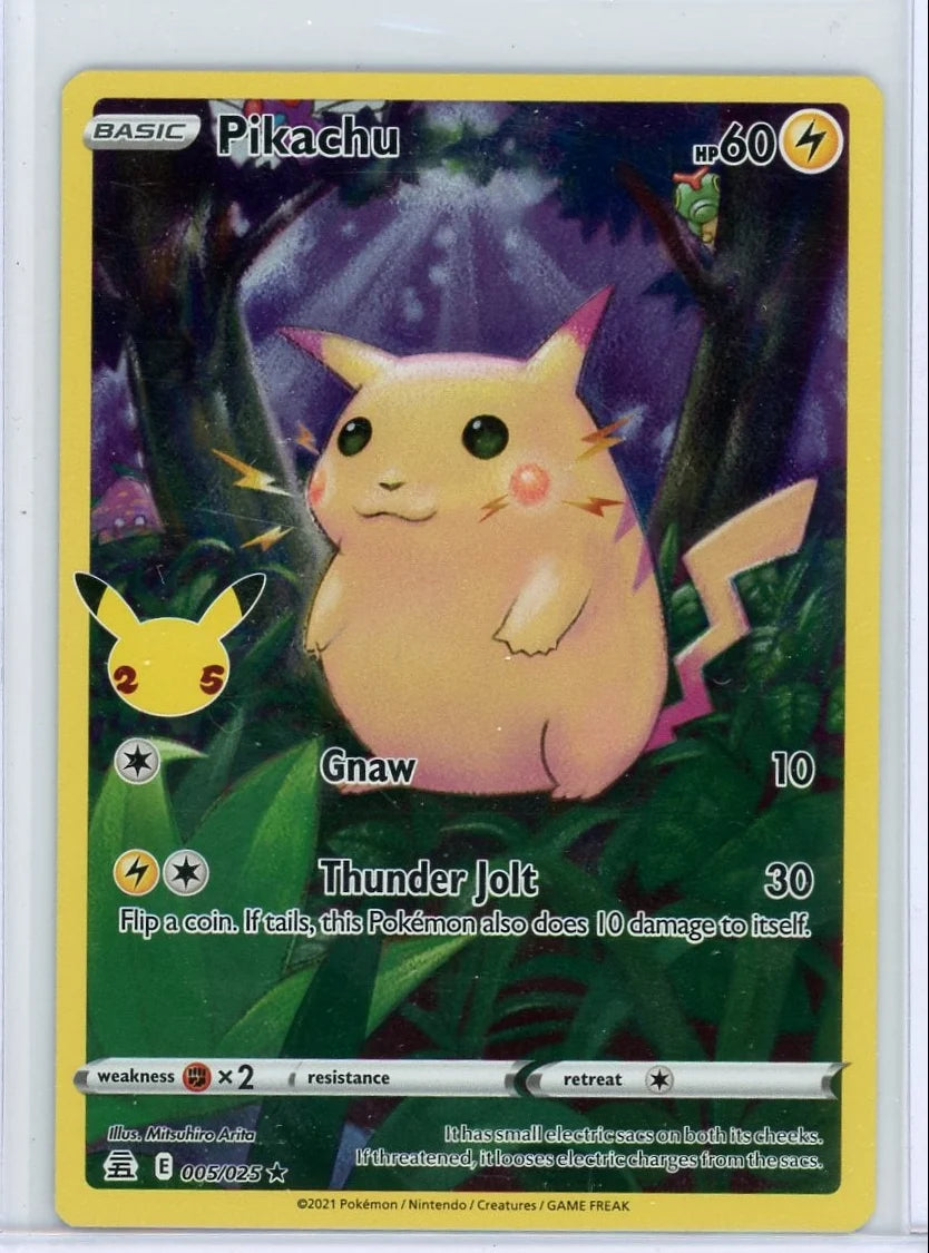 Pikachu Pokémon Celebrations Full Art #005/025