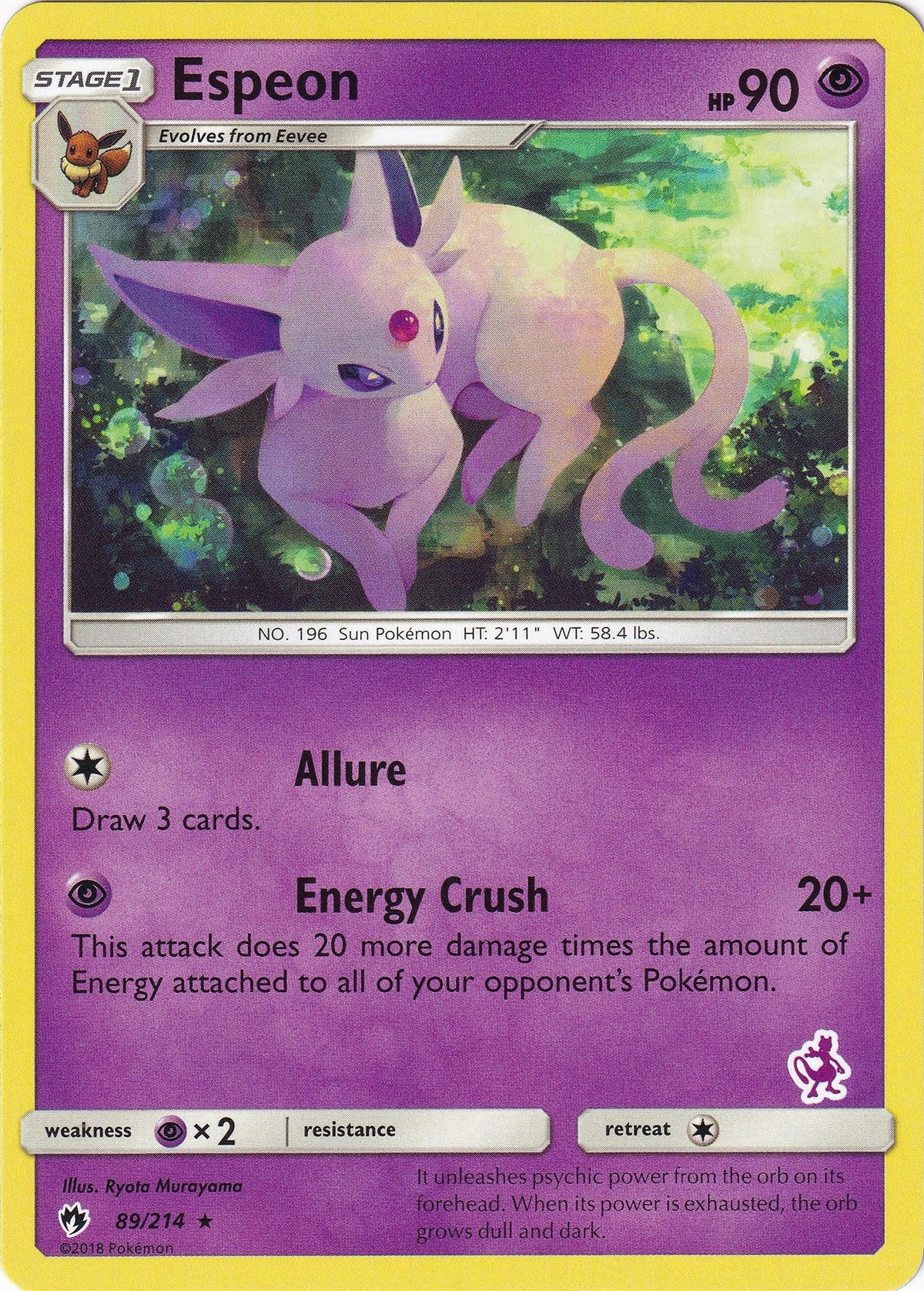 Espeon - 89/214 (Mewtwo Stamped) (089/214) (Battle Academy) (BTA)