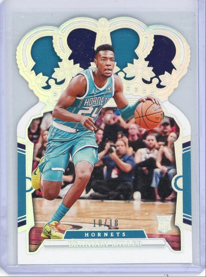 Brandon Miller 2023-24 Panini Crown Royale Silver International RC #'d 10/18