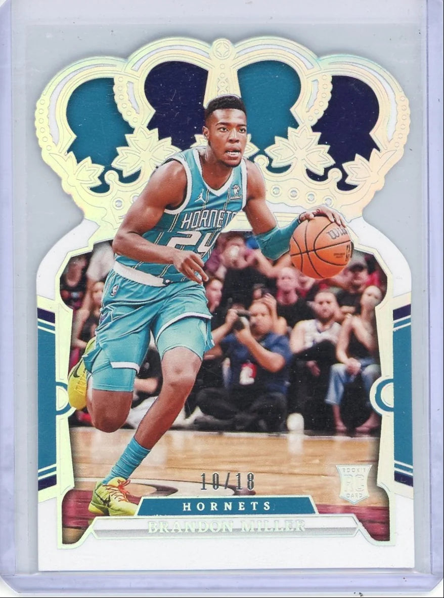 Brandon Miller 2023-24 Panini Crown Royale Silver International RC #'d 10/18