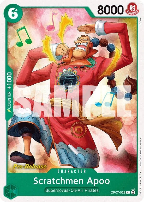 Scratchmen Apoo (OP07-028) (500 Years in the Future Pre-Release Cards) (OP07 PRE)